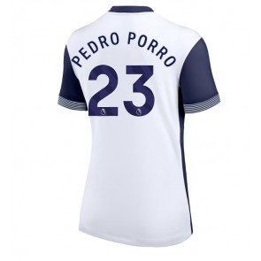 Tottenham Hotspur Pedro Porro #23 Dámské Domácí Dres 2024-25 Krátký Rukáv